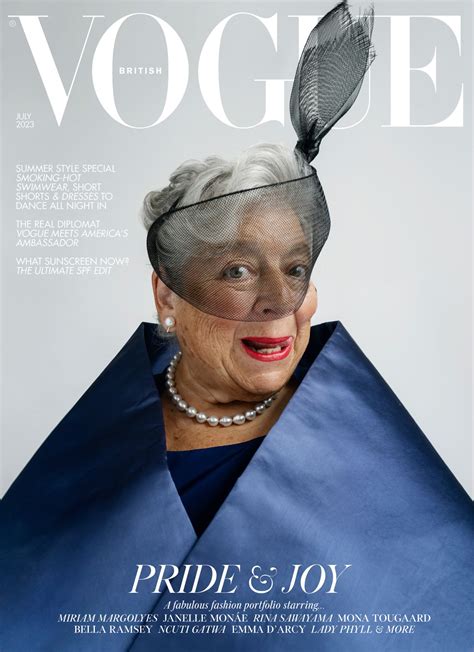 Miriam Margolyes poses nude on the cover of British Vogue